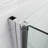 33.5'' - 35'' W x 72'' H Bi-Fold Semi-Frameless Shower Door with Clear Tempered Glass