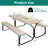 Bohall Rectangular 4 - Person 71" Long Picnic Table-223648312-224048912