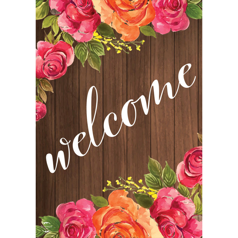 Drapeau de jardin Welcome