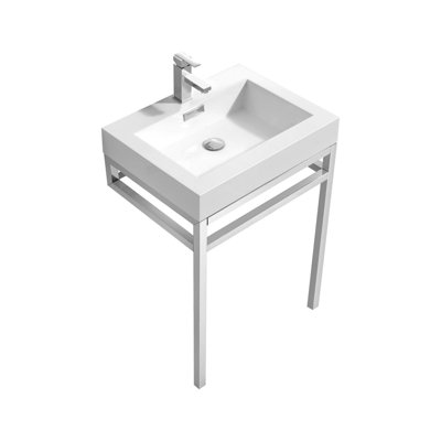 Serna 23.63'' Single Bathroom Vanity with Acrylic Top