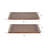 Dottie Set of 2 26 and 32" Natural Leaon Wood Trays - 32" x 18" x 1"