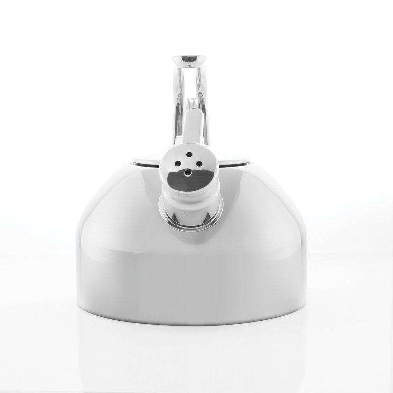 Classique 1,8 pte Bouilloire pour cuisinière en acier inoxydable, Blanc