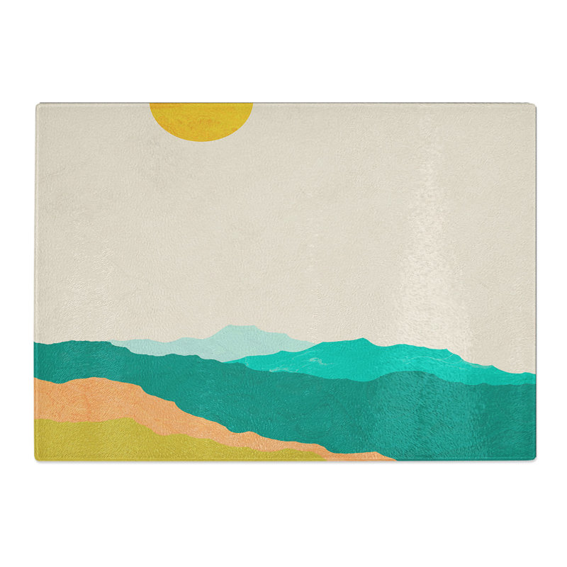 Nordic Minimalist Landscape No.1 Chopping Board, 0.4cm H x 28.5cm W x 39cm L