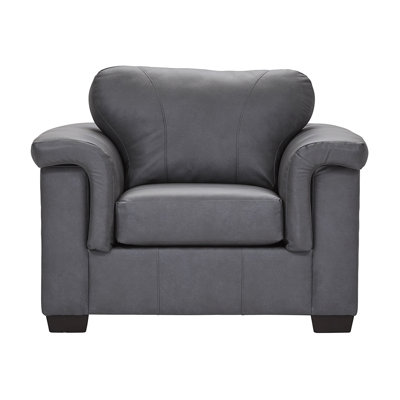 48" Upholstered Padded Track Arm Chair - Urban Slate