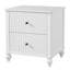 Table de chevet 23 po avec 2 tiroirs, table de chevet en bois robuste pour la chambre à coucher et le salon, décor moderne, MP1