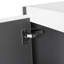 Armoire latérale de salle de bain 12 po, 2 portes à fermeture douce, conception à fixation flottante