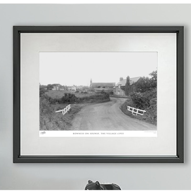 Bowness On Solway, The Village C1955 by Francis Frith - Single Picture Frame Print, 28cm H x 36cm W x 2.3cm D