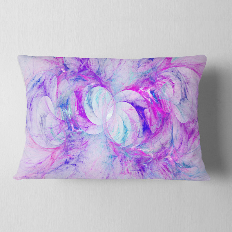 Coussin lombaire à texture fractale light Abstract