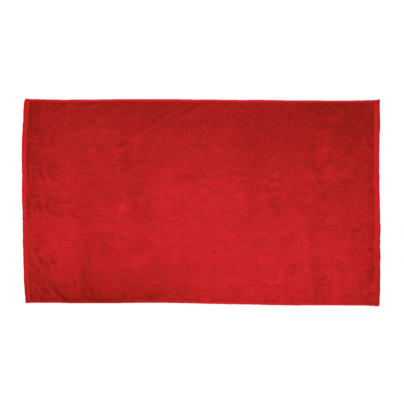 Serviette de plage surdimensionnée en velours 100% coton, Rouges