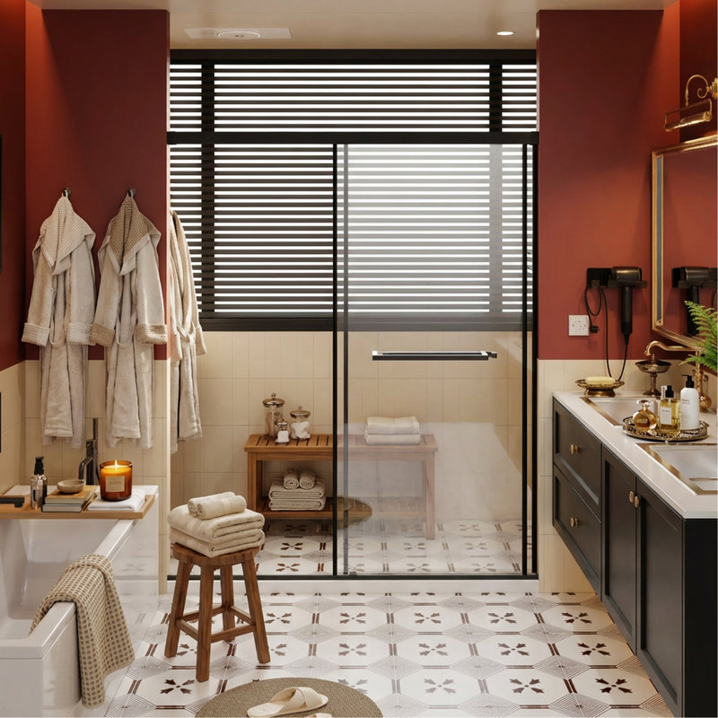 72-Inch High Shower Door, Aluminum Dual Sliding With Adjustable Width And Soft-Close Feature For Bathroom Upgrades Height, 60-Inch Width, Water-Tight Seal Retreat