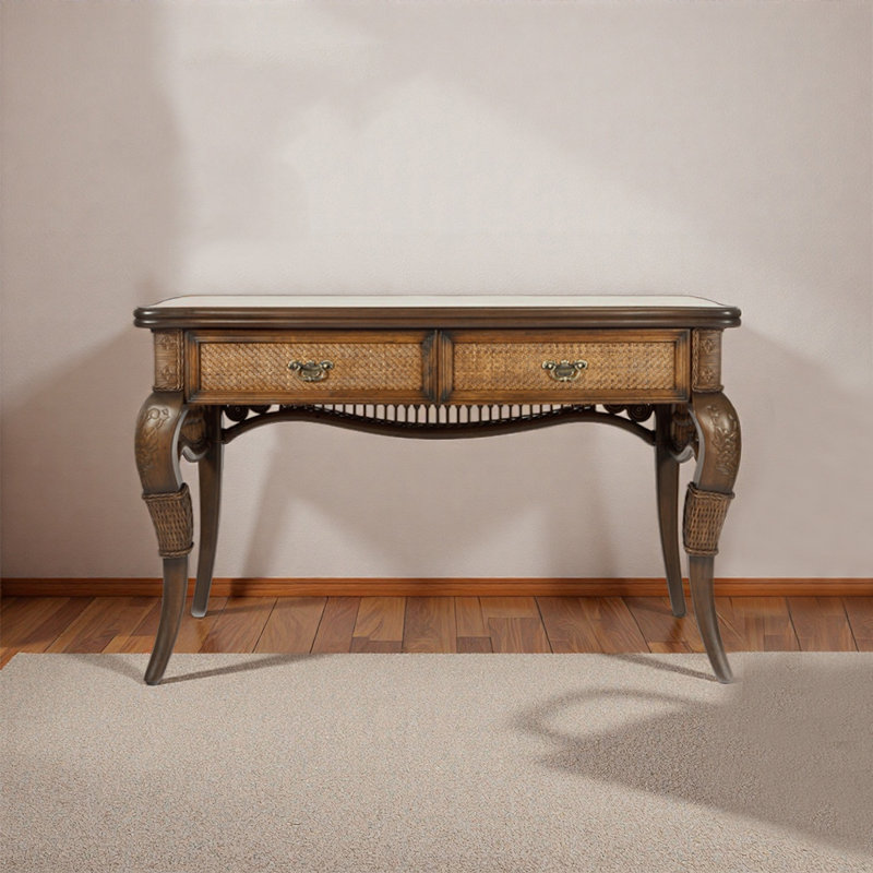 Bureau en rotin luxueux de style chinois