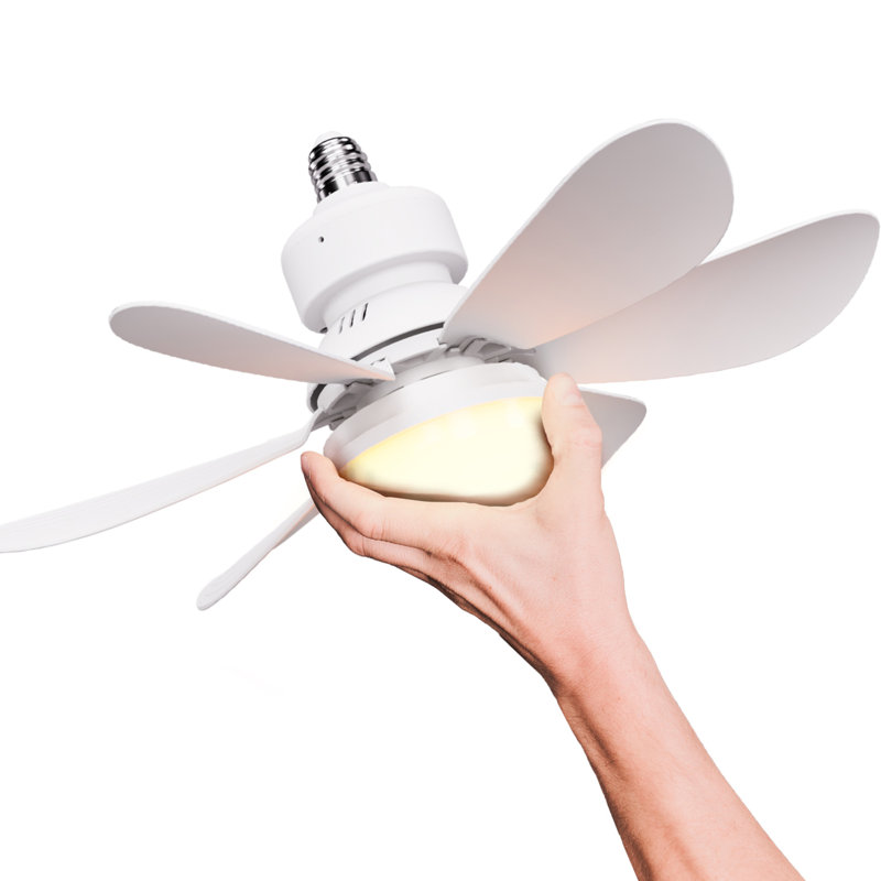 Airbro 21" 3-speed Socket Fan With Integrated Light