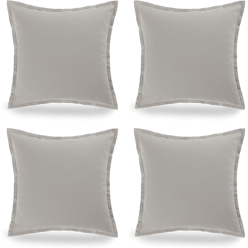 Ektor Square Euro Cushion, Light Grey