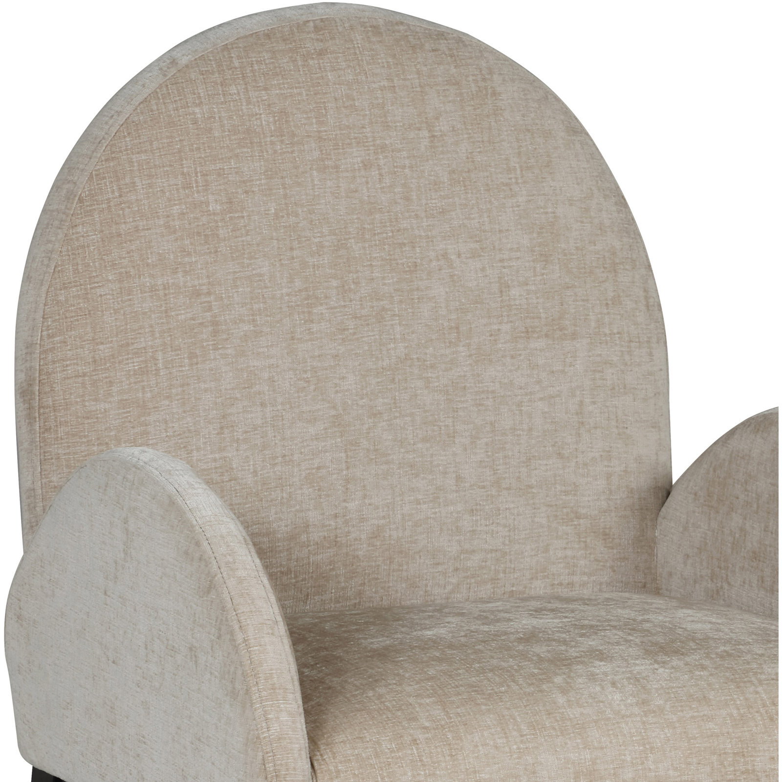 Waldorf Dining Armchair, Beige, Black