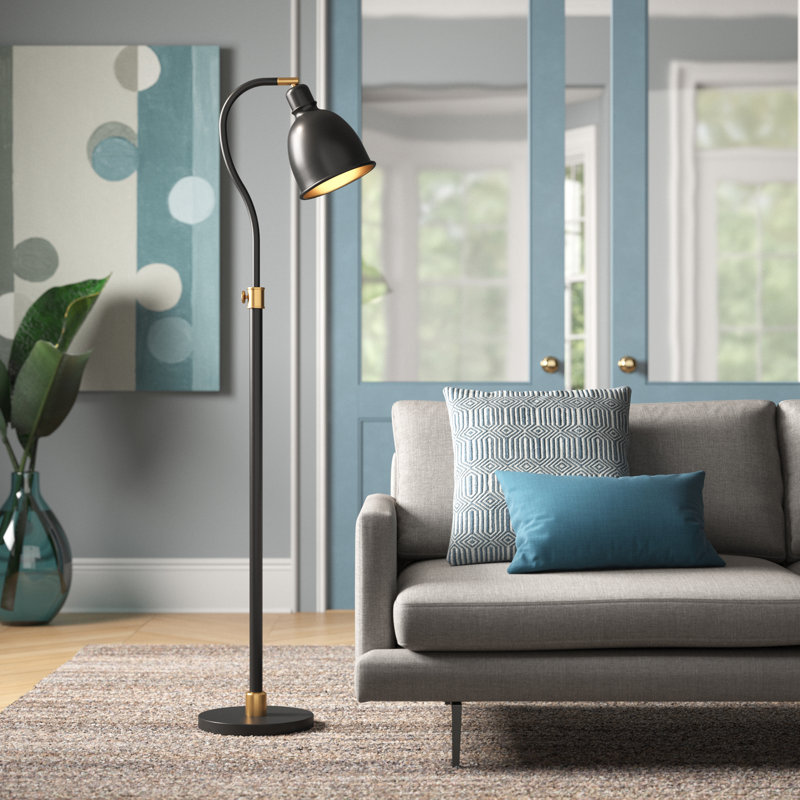 Vincent 68'' Arched Floor Lamp, Blackened Bronze