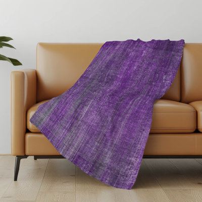 Addison Machine Washable Sherpa Striped Throw Blanket