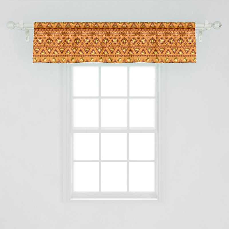 Cantonnière Ambesonne Orange, L 42 po x L 12 po