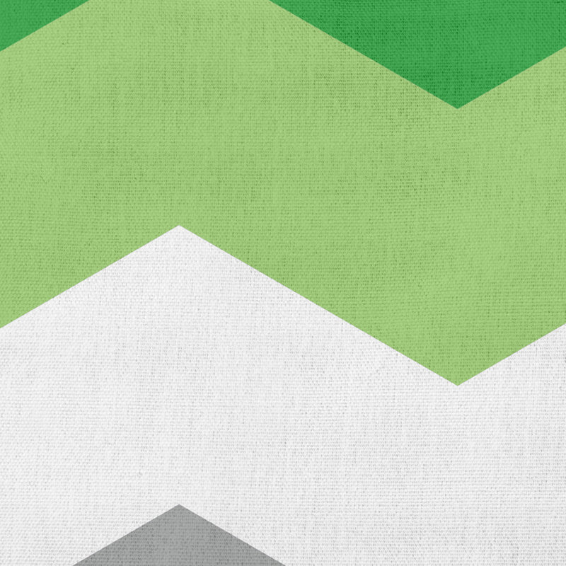 Coussin décoratif à chevrons Genrefluid, H 16 po x l 16 po, Vert
