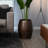 Masboro Patio Sense Braga Metal Stool Table, End Table Stool, Side Sofa Table - Glossy Finish-142891326