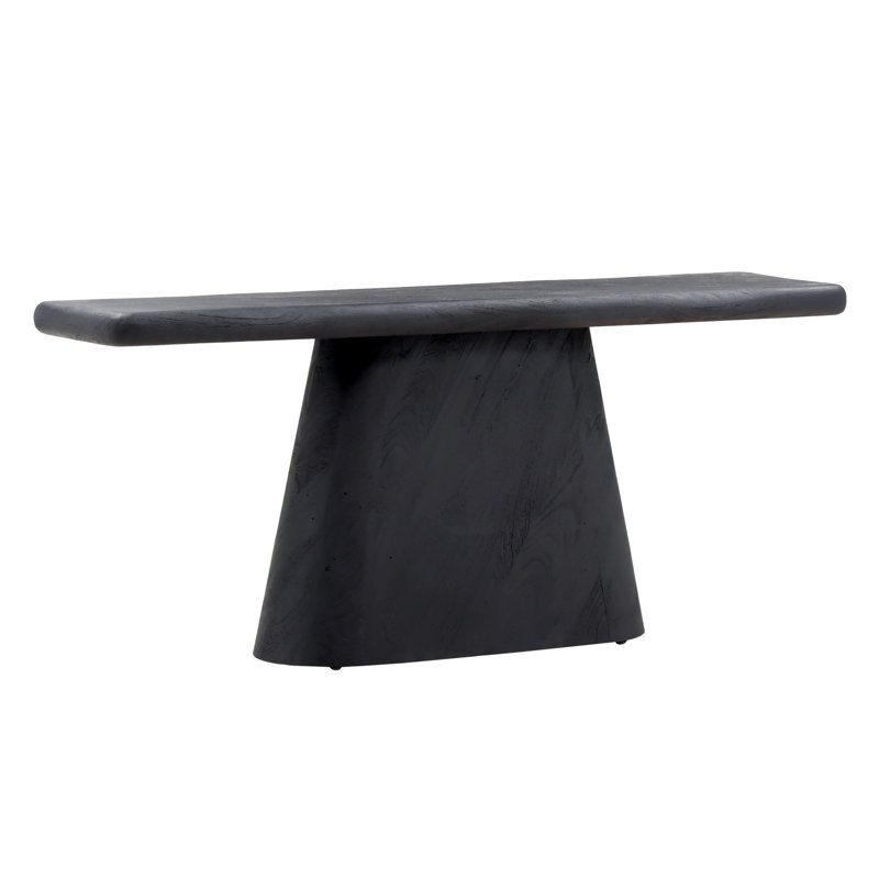 Console en bois massif 70 po Brie, Noir