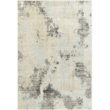 Fran Abstract Gray Area Rug