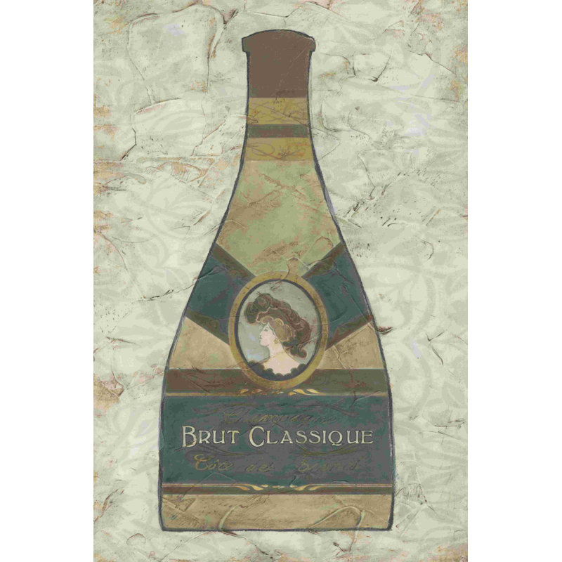 Champagne rétro I, H 18 po x l 12 po