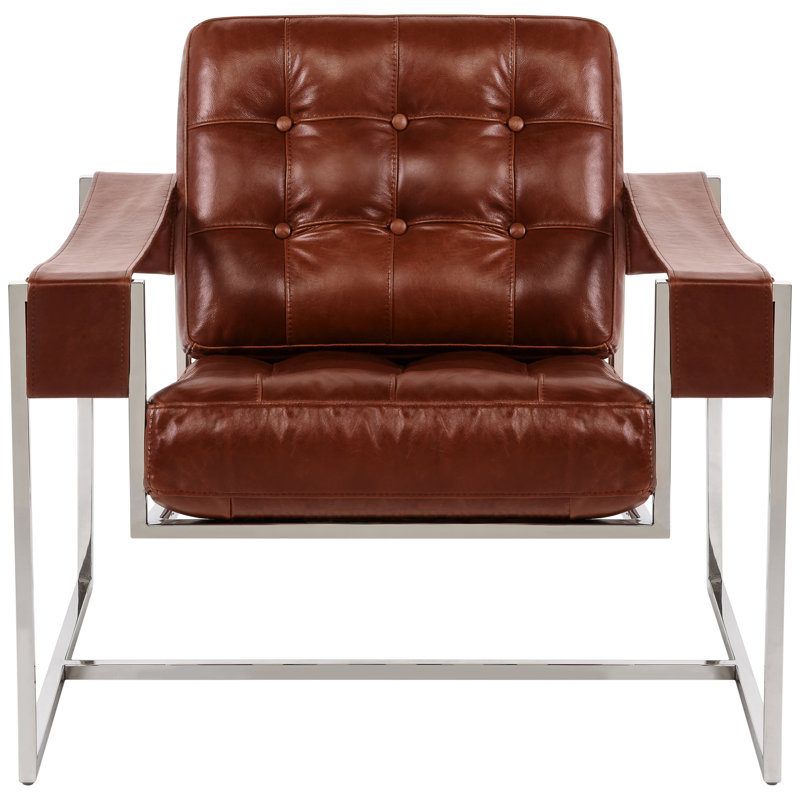 Fauteuil club Grange, Marron foncé