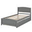 Lit plate-forme avec lit gigogne-658363905