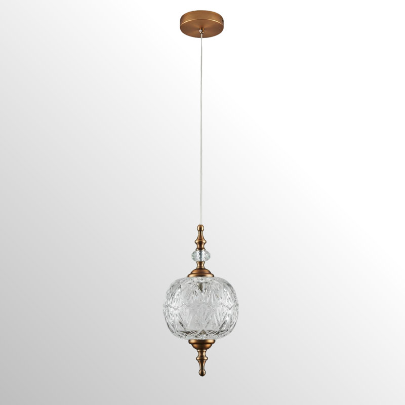 Luminaire suspendu en verre 63 * 8,1, H 63 po x l 8,1 po x P 8,1 po