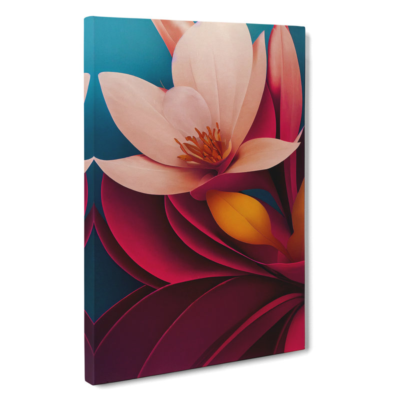 The Shining Flowers - Wrapped Canvas Print, 50cm H x 35cm W x 3cm D