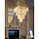 D32''x H79'' Large Chandeliers For High Ceilings Square 4 Tiers