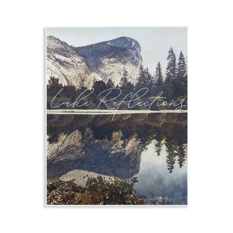 Plaque murale Scenic Lake Reflections, design par Sophie 6
