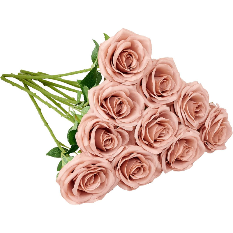 Bouquet de fleurs artificielles 10 pièces, Rose