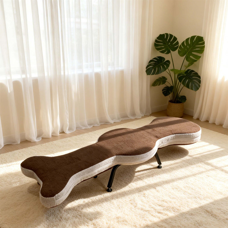 Canapé-lit pliable multifonctionnel, tissu en velours de peluche, conception ergonomique, utilisation intérieure et extérieure, facile à transporter et à déplacer, sièges confortables pour tout espace