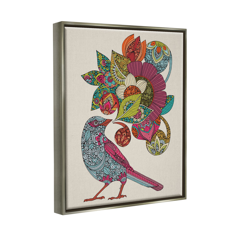 «Abstract Song Bird» par Valentina Harper - impression sur toile tendue, H 31 po x l 25 po x P 1,5 po