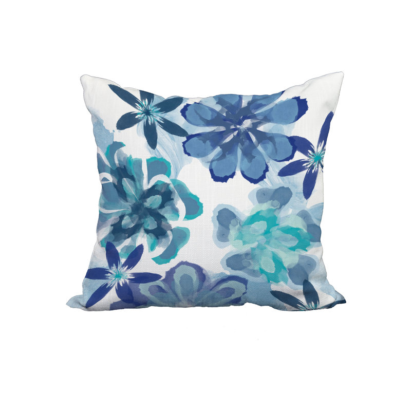 Coussin décoratif carré, 18 po x 18 po, Bleu