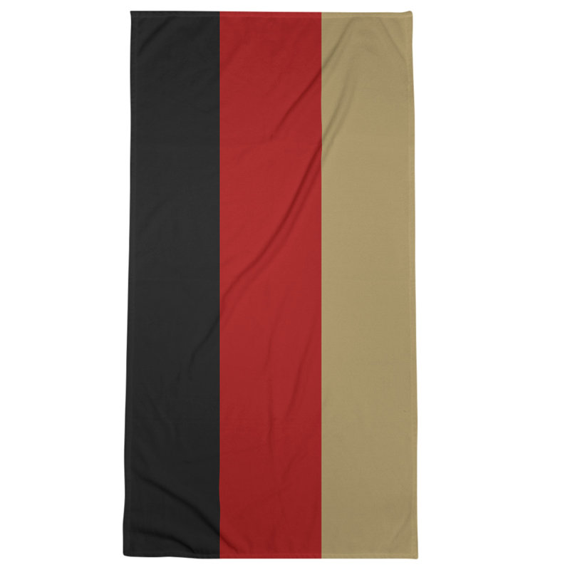 Microfiber Bath Towel, San Francisco Football Black/Red/Off White