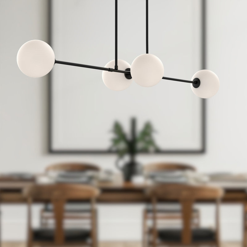 Luanda 4 - Light Kitchen Island Pendant, Matte Black