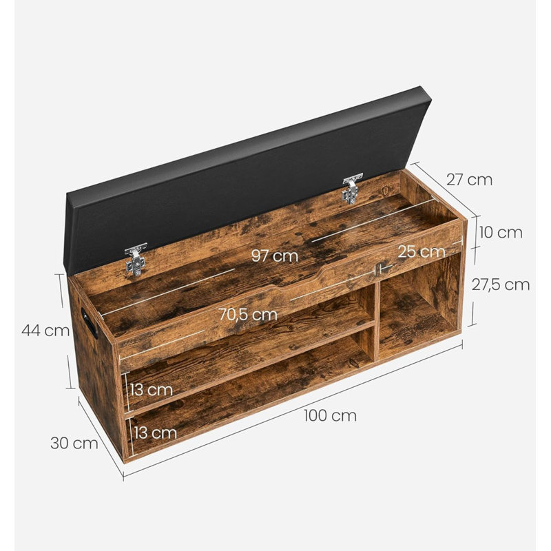 7 Pair Shoe Storage Bench