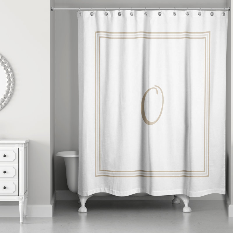 Single Shower Curtain, O, Beige