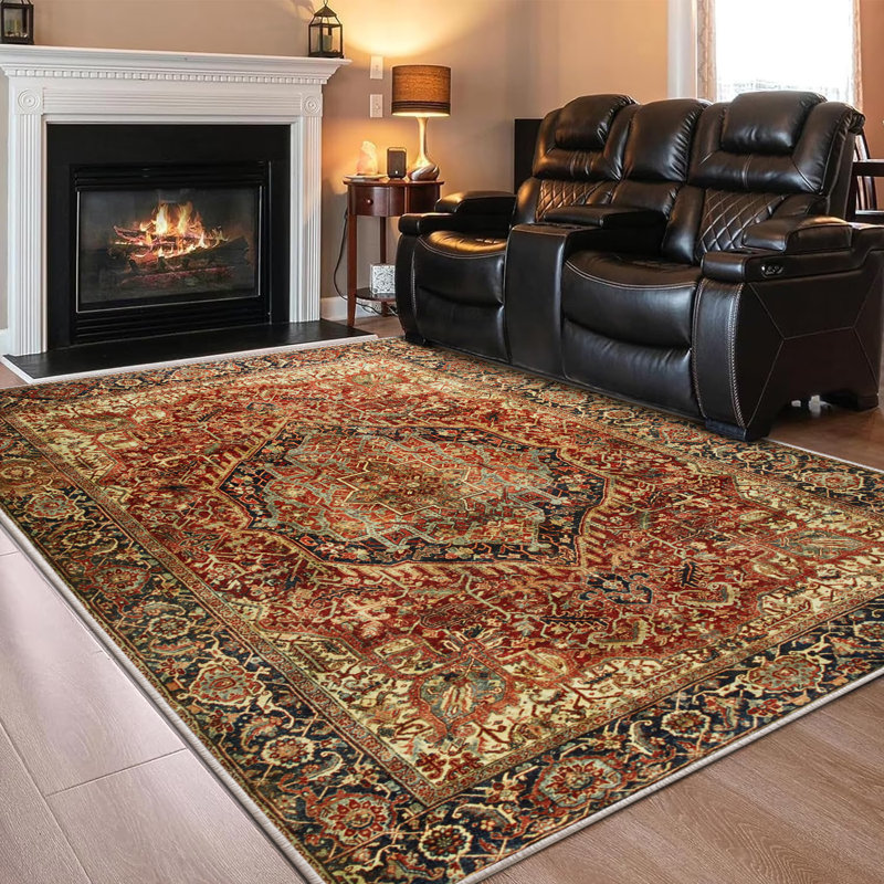 Arrionna Vintage Look Shag Area Rug, Rectangle 60 x 110 cm