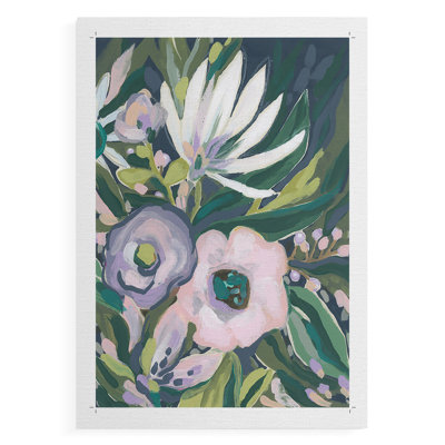 Mauve Jungle Garden II - Impression sur toile seulement - NON-CADRE