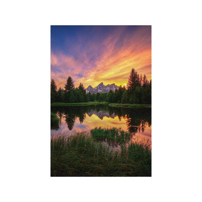 Last Rays Over The Grand Tetons by Bill Sherrell - Wrapped Canvas Print, 66.04 cm H x 45.72 cm W x 1.91 cm D