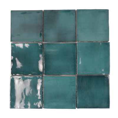Silken 3.94 in. x 3.94 in. Glossy Ceramic Square Wall and Floor Tile (6.46 sq. ft./case) (60-pack)