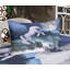 Drap-housse et coussin décoratif Ambesonne Unicorn, bleu lilas-106791779