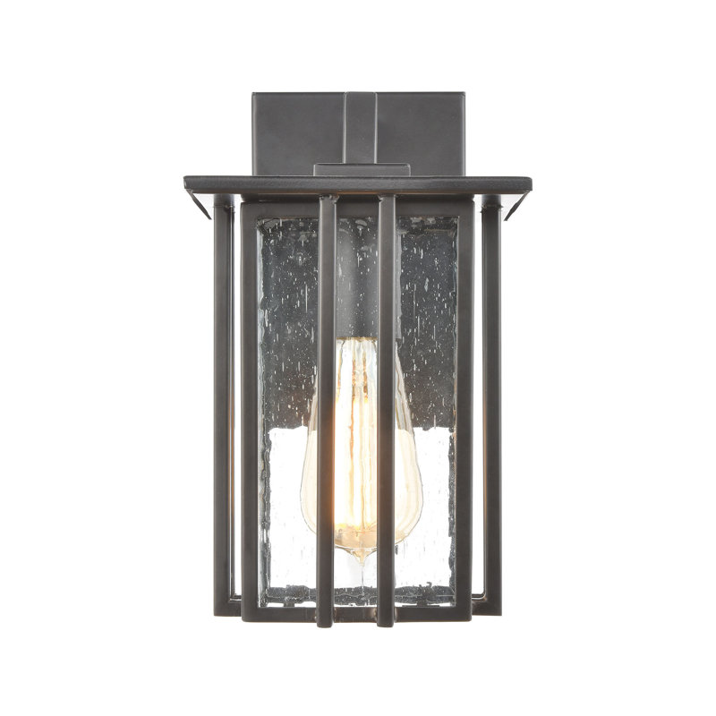 Radnor 10'' High 1-Light Outdoor Sconce - Matte Black, 10" H x 6" W x 7" D