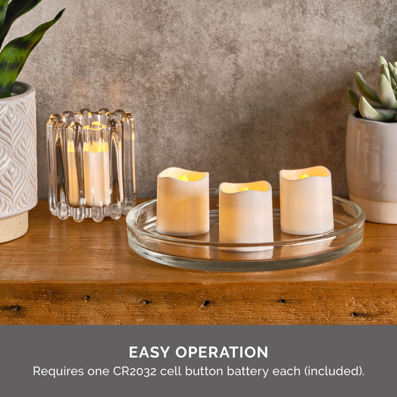 Set of 12 White Votive Candles