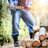 Pickaroon Logging Tool - 15” Log Grabber with Steel Head and Hickory Wood Handle - Hookaroon with Pick for Dragging or Stacking Logs - Log Roller Tool - Forestry Tools by Kings County Tools