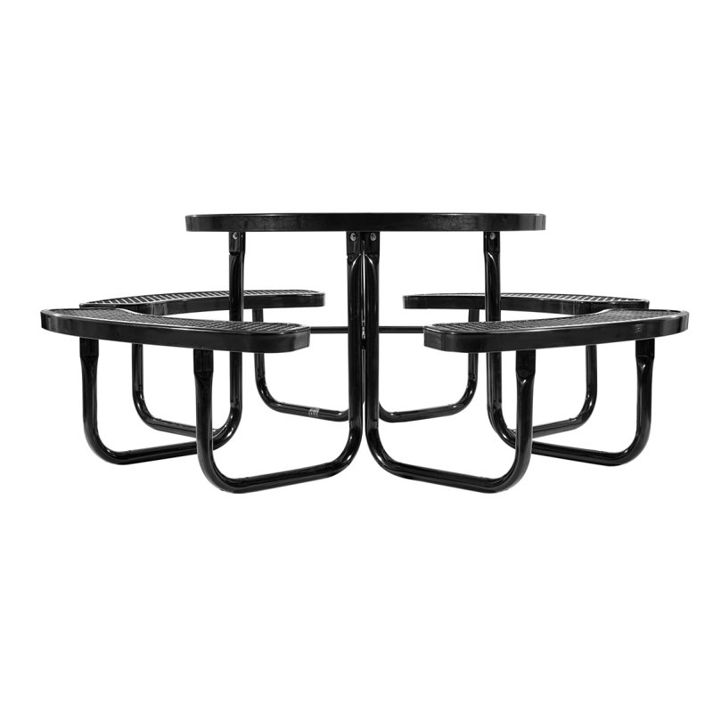 Table de pique-nique en acier résistant aux intempéries