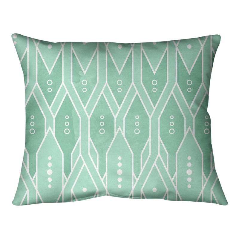 Coussin lombaire, 10 po x 14 po, Duvet synthétique, Vert